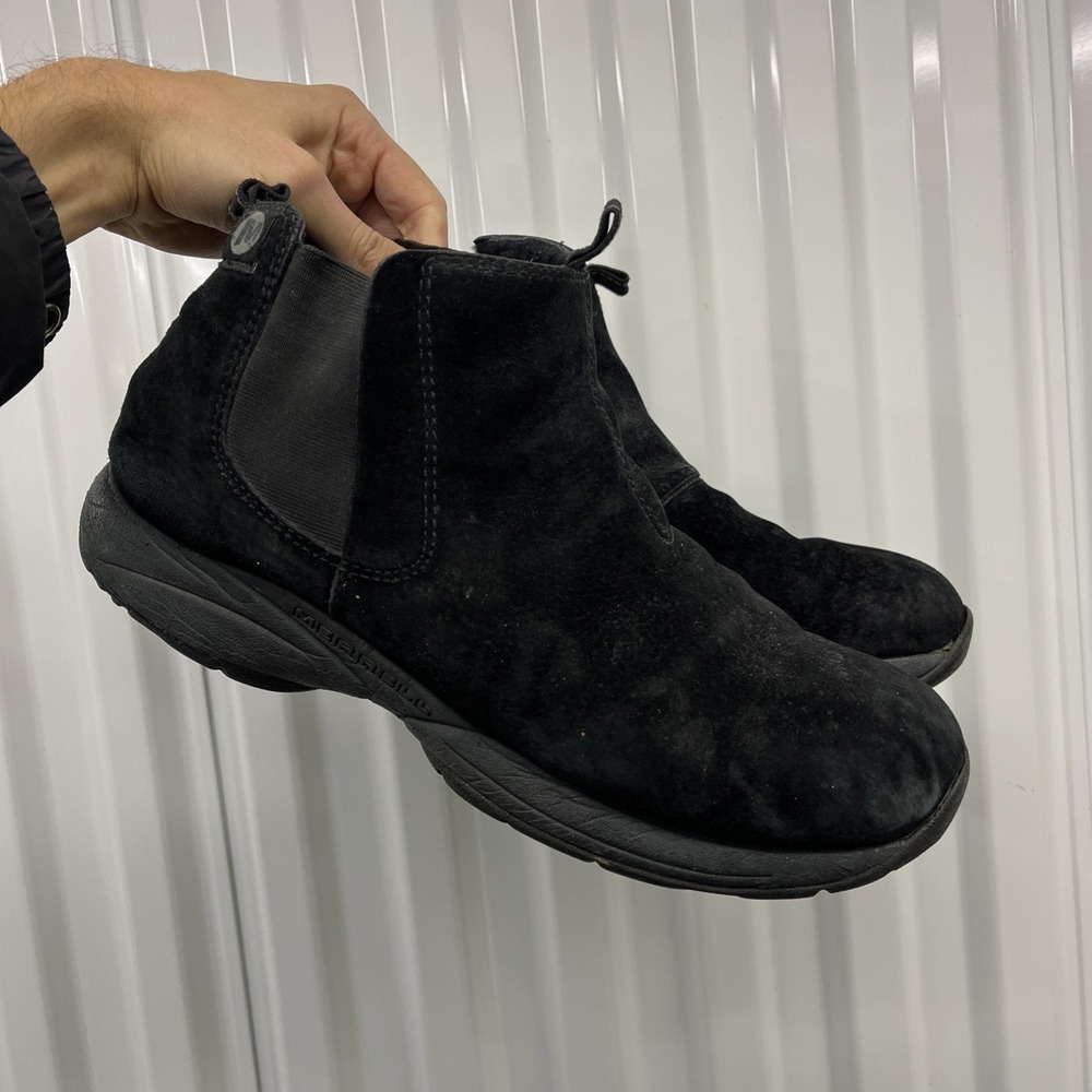 Merrell Primo High Chill Men's US 13 Athletic Chelsea Boots Shoes Black Suede